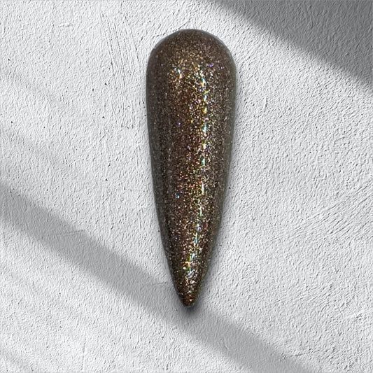 Gel polish 15ml - "Glitter Brown Antique" No.507